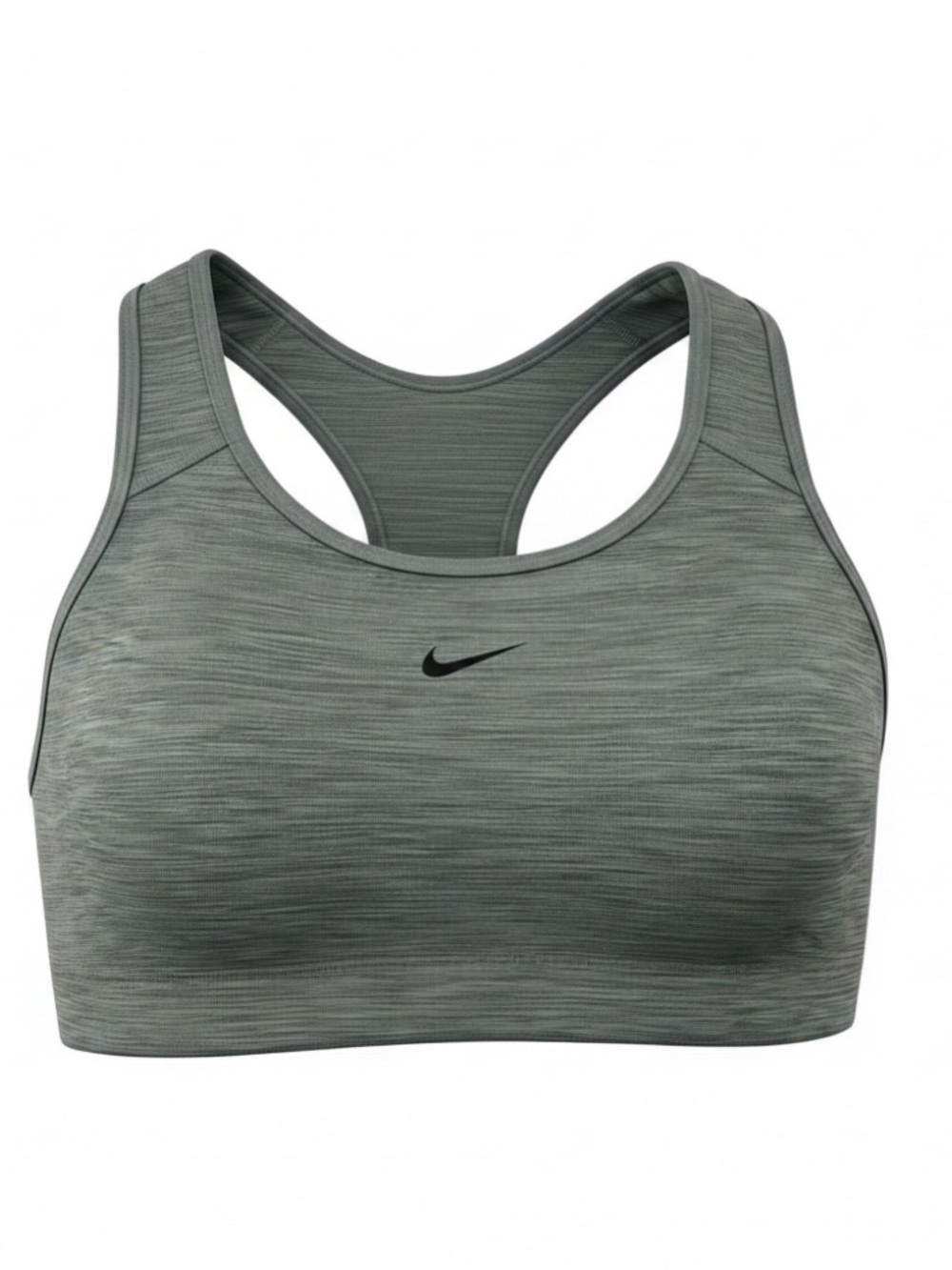 Nike Dri-FIT Swoosh Medium Support Sports Bra Gray Heather Size Large